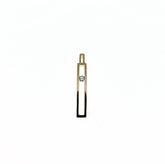 New York Floating Diamond Pendant Silver